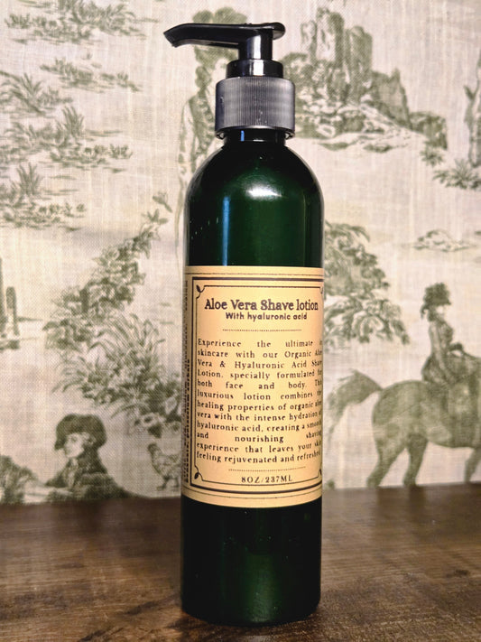 Aloe Vera shave lotion with hyaluronic acid
