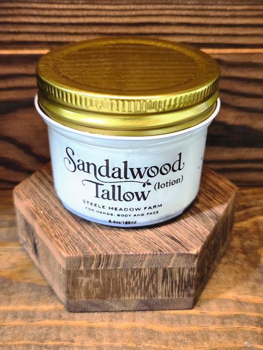 Sandalwood tallow lotion